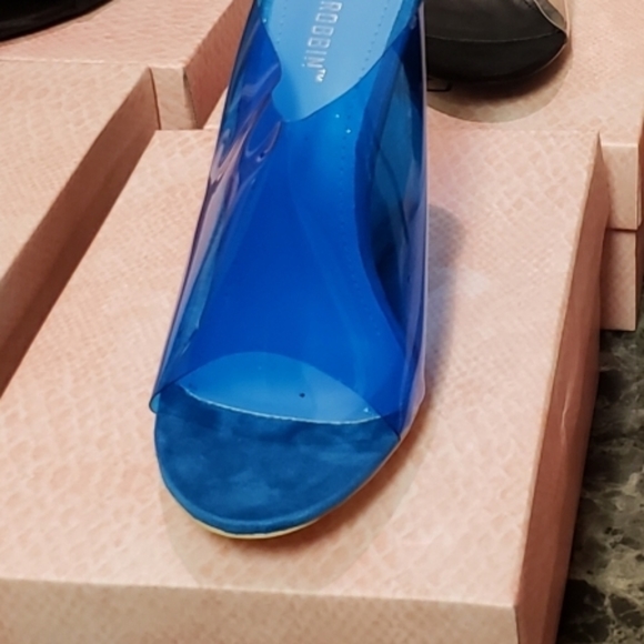 Cape Robbin Jelly Drop Blue Clear Wedges Shoe♥️⚡👇 - Picture 5 of 5